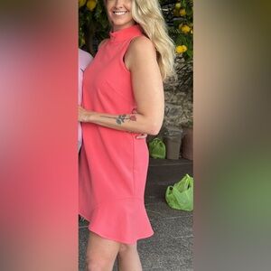 Vince Camuto Mock Neck Shift Dress Size 10